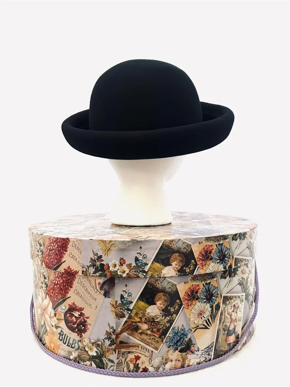 J. Crew Wool Bowler & Hat Box